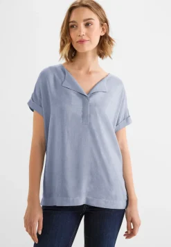 Street One Blusen*Chambray Bluse original blue