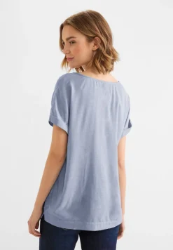 Street One Blusen*Chambray Bluse original blue