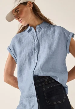 Cecil Blusen*Chambray Leinenbluse chambray forever blue