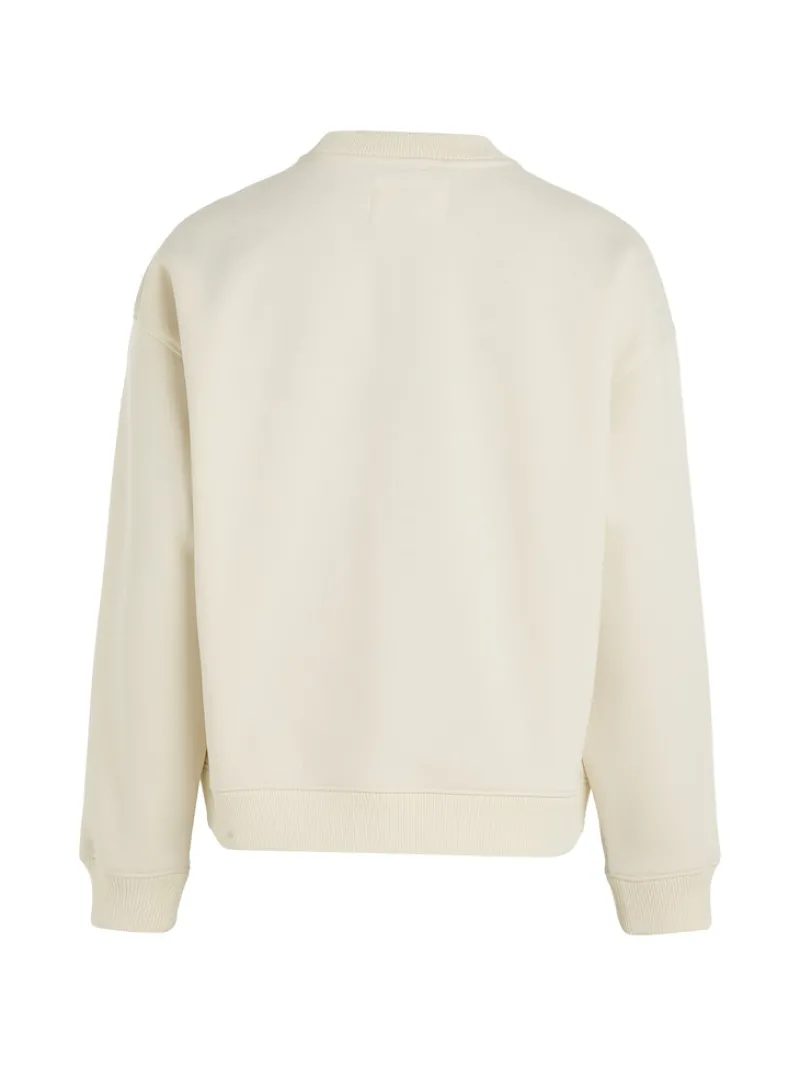 Calvin Klein Jeans Pullover & Sweatshirts*CHENILLE CK CREWNECK eggshell