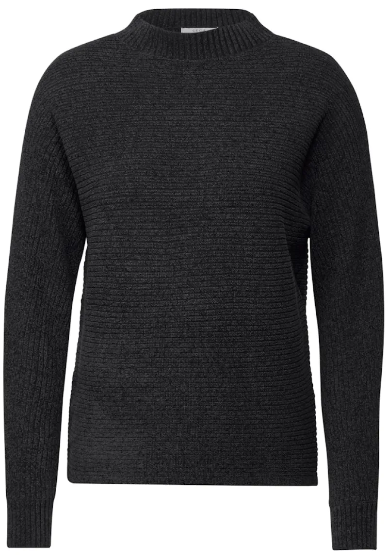 Cecil Pullover & Sweatshirts*Chenille Dolman Pullover deep charcoal grey