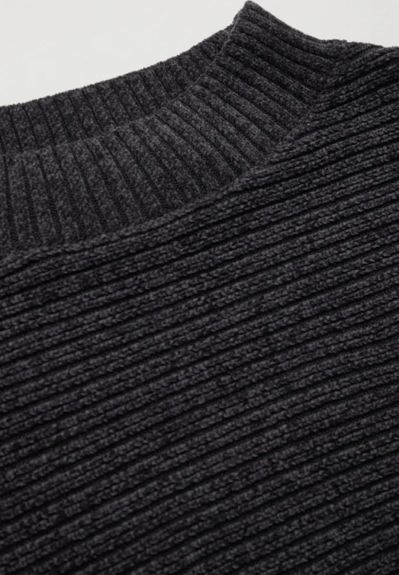 Cecil Pullover & Sweatshirts*Chenille Dolman Pullover deep charcoal grey