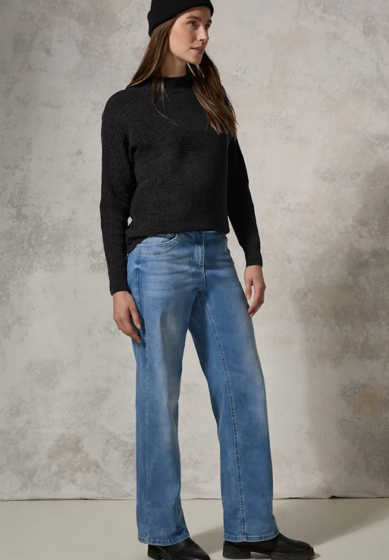 Cecil Pullover & Sweatshirts*Chenille Dolman Pullover deep charcoal grey