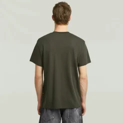 G-star Raw Shirts*Chest logo r t Asfalt