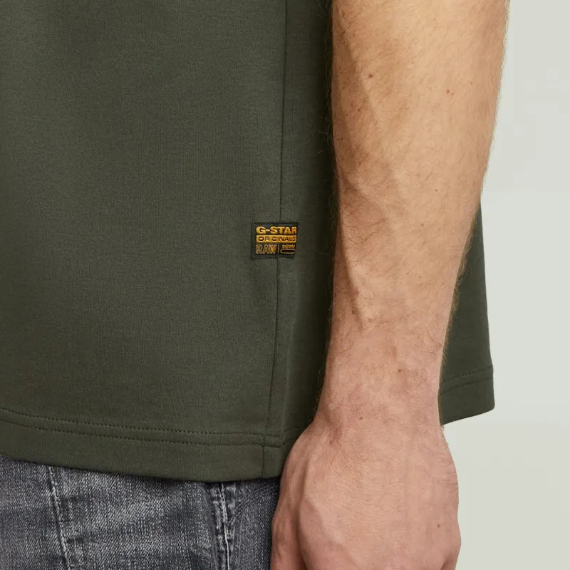 G-star Raw Shirts*Chest logo r t Asfalt