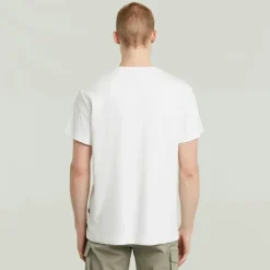 G-star Raw Shirts*Chest logo r t white