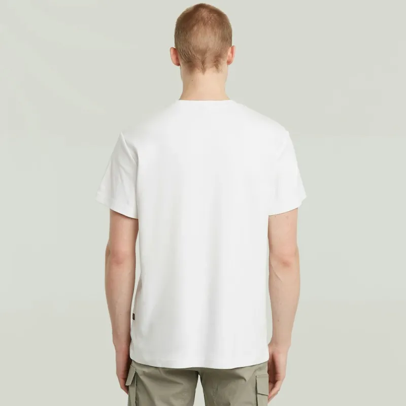G-star Raw Shirts*Chest logo r t white