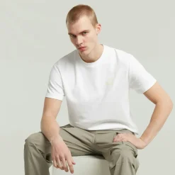 G-star Raw Shirts*Chest logo r t white