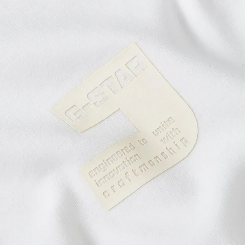 G-star Raw Shirts*Chest logo r t white