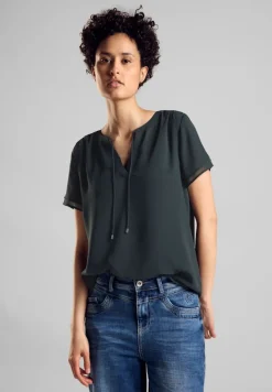 Street One Blusen*Chiffon Bluse cool vintage green