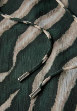 Street One Blusen*Chiffon Blusentop mit Print pine grove green