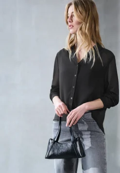 STREET ONE STUDIO Blusen*Chiffon Hemdbluse Black