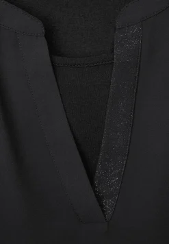 Street One Blusen*Chiffon Langarmshirt Black