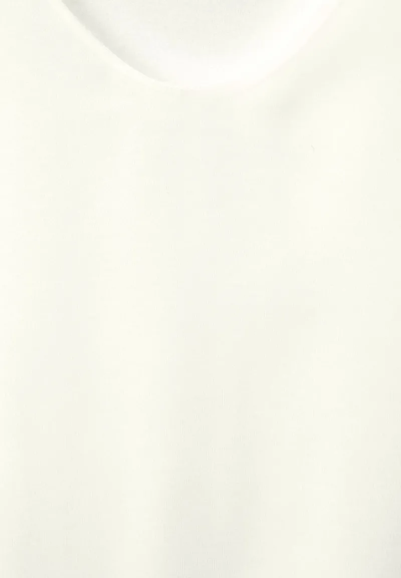 Street One Blusen*Chiffon Materialmix Shirt off white