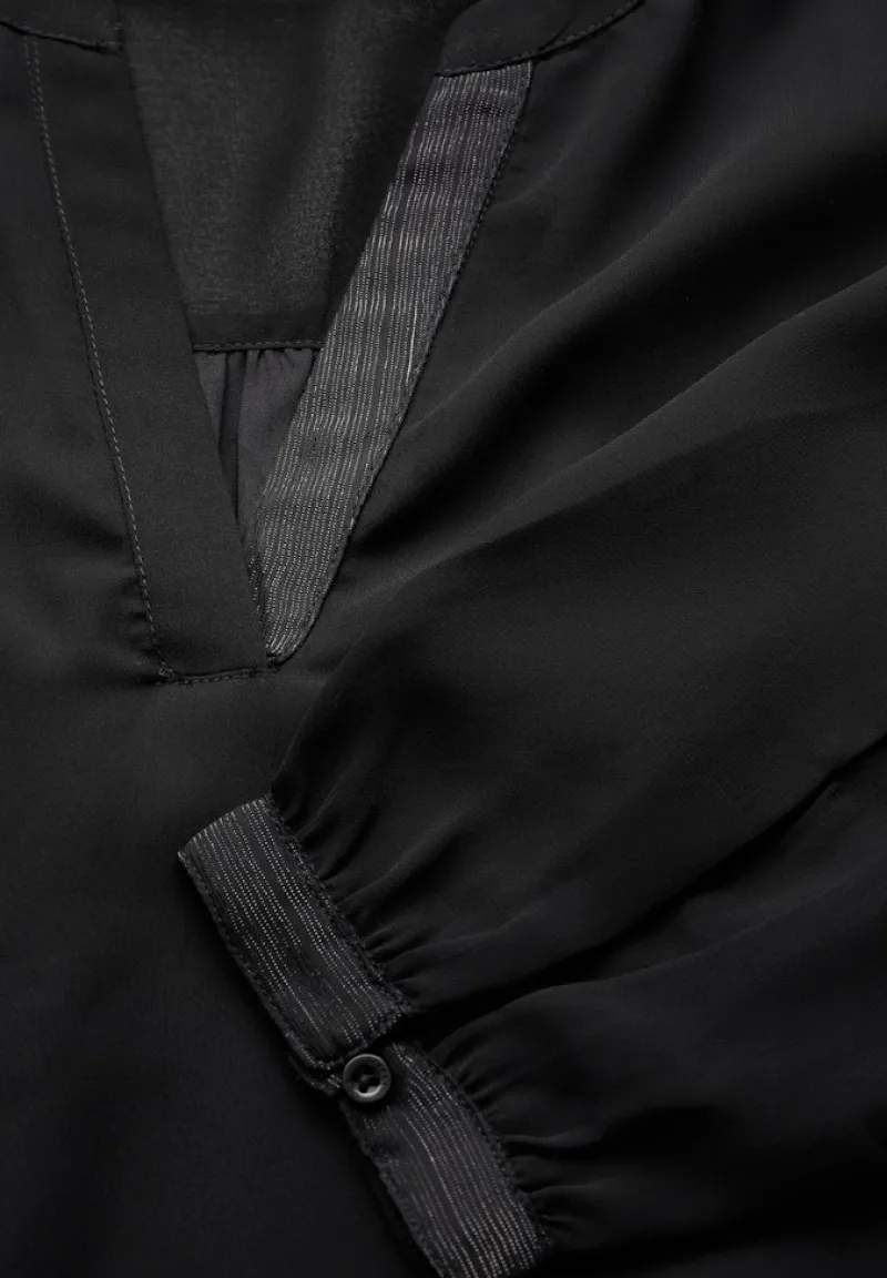 Street One Blusen*Chiffon-Bluse Black