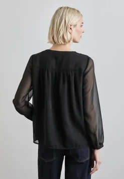 Street One Blusen*Chiffon-Bluse Black