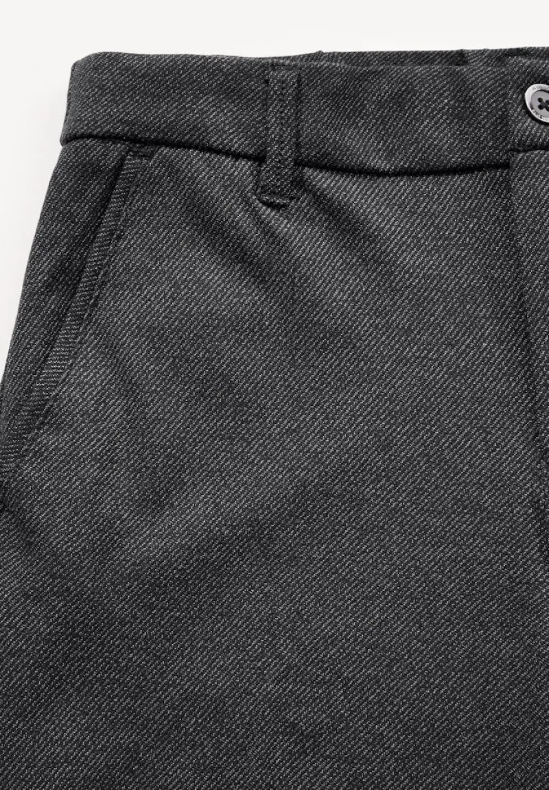 Street One Hosen*Chino im Melange-Look Black