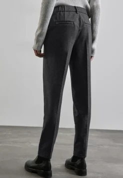 Street One Hosen*Chino im Melange-Look Black