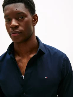 Tommy Hilfiger Hemden|Big Boys*CL - FLEX POPLIN SF SHIRT desert sky