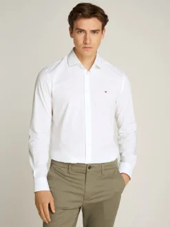 Tommy Hilfiger Hemden|Big Boys*CL - FLEX POPLIN SF SHIRT Bright White