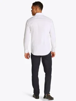 Tommy Hilfiger Hemden|Big Boys*CL - STCH POP CTRST SHIRT PRK SF optic white