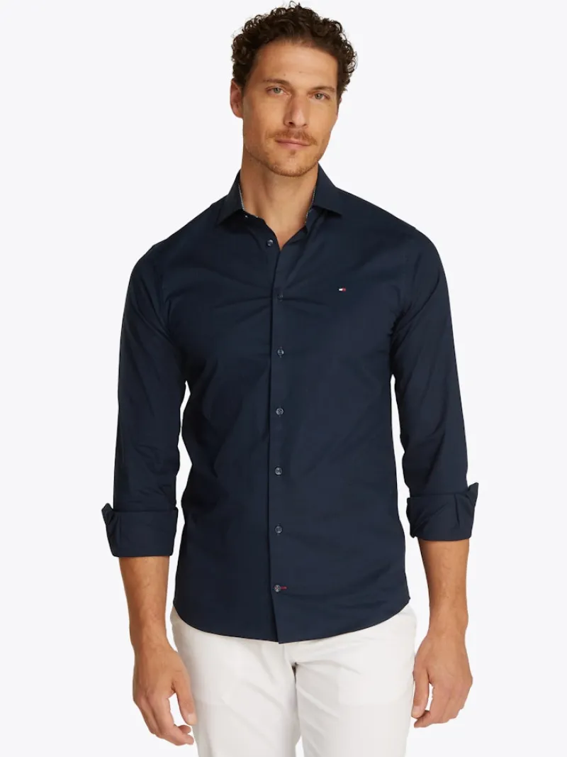 Tommy Hilfiger Hemden|Big Boys*CL - STCH POP CTRST SHIRT PRK SF desert sky