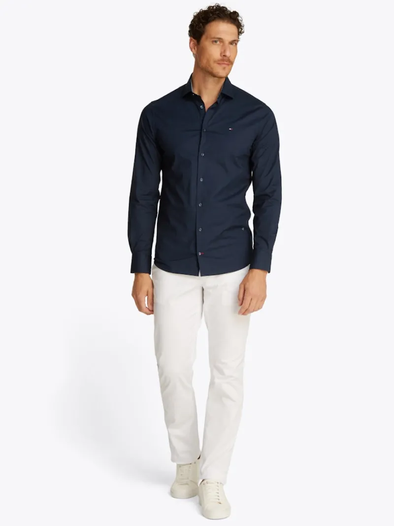 Tommy Hilfiger Hemden|Big Boys*CL - STCH POP CTRST SHIRT PRK SF desert sky