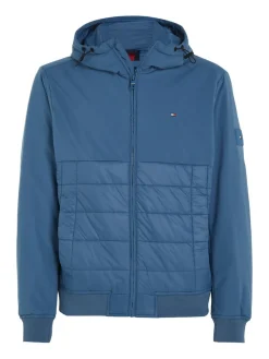 Tommy Hilfiger Jacken|Big Boys*CL MIX MEDIA HOODED JACKET blue coast