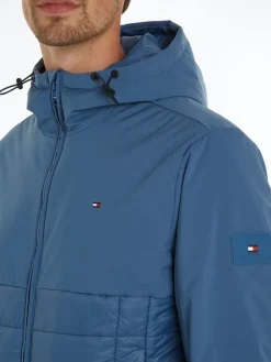 Tommy Hilfiger Jacken|Big Boys*CL MIX MEDIA HOODED JACKET blue coast