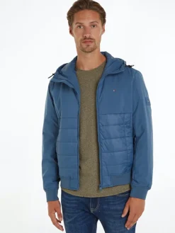 Tommy Hilfiger Jacken|Big Boys*CL MIX MEDIA HOODED JACKET blue coast