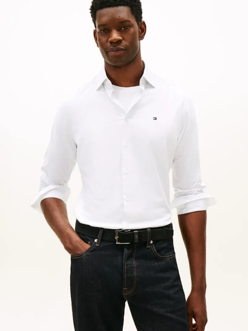 Tommy Hilfiger Hemden|Big Boys*CL TWILL PINSTRIPE SHIRT RF chambray sky - stripe