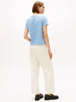 Tommy Hilfiger Shirts*CLASSIC SCRIPT REG SS TEE brisk blue heather