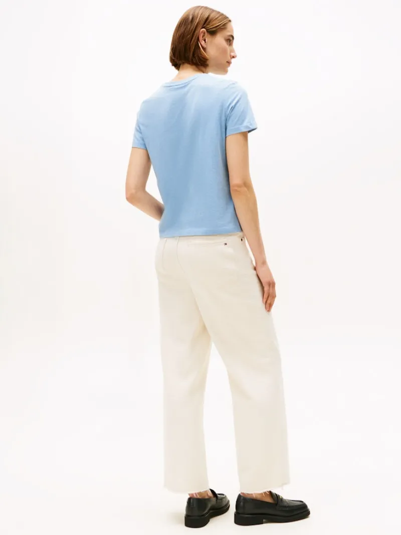 Tommy Hilfiger Shirts*CLASSIC SCRIPT REG SS TEE brisk blue heather