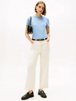 Tommy Hilfiger Shirts*CLASSIC SCRIPT REG SS TEE brisk blue heather