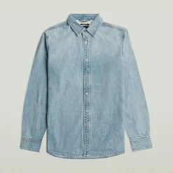 G-star Raw Hemden*Clean slim shirt ls sun faded pacific blue