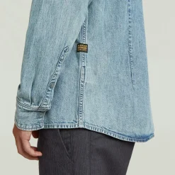 G-star Raw Hemden*Clean slim shirt ls sun faded pacific blue