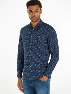 Tommy Hilfiger Hemden|Big Boys*CL-W OXF CIRCLE PRINT SHIRT RF navy