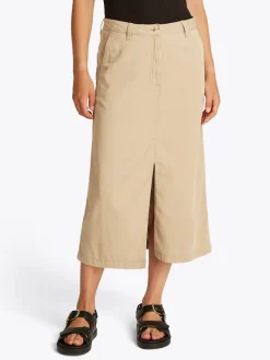 Tommy Hilfiger Röcke*CO BLEND MIDI SKIRT Beige