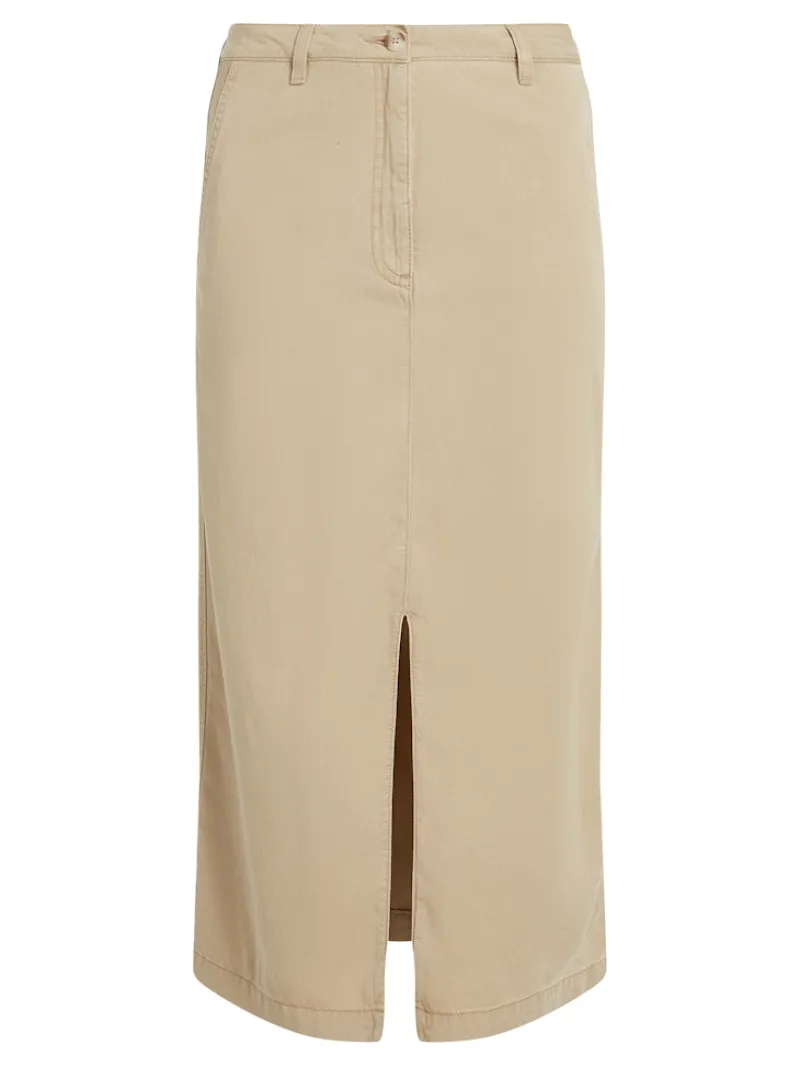 Tommy Hilfiger Röcke*CO BLEND MIDI SKIRT Beige