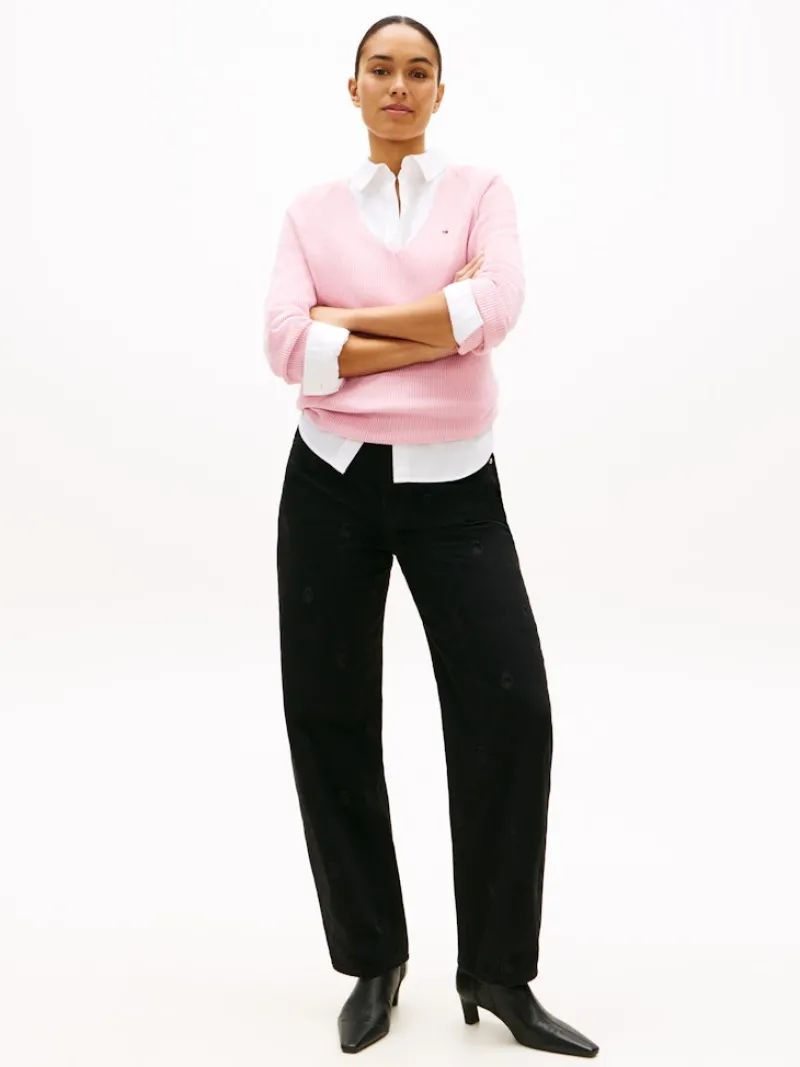 Tommy Hilfiger Pullover & Sweatshirts*CO CARDI FINE GG LS V-NK SWT bonita pink