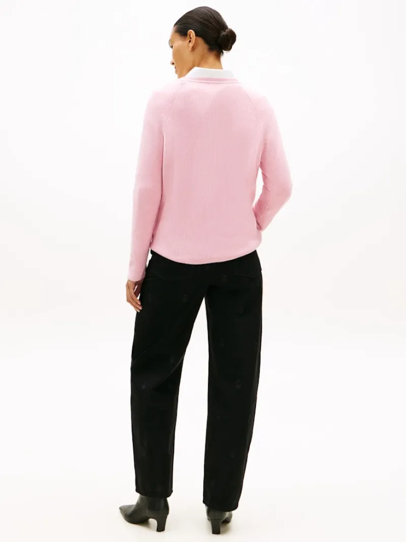 Tommy Hilfiger Pullover & Sweatshirts*CO CARDI FINE GG LS V-NK SWT bonita pink