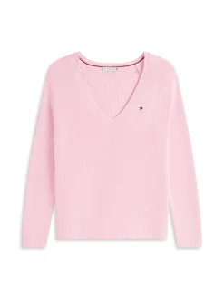 Tommy Hilfiger Pullover & Sweatshirts*CO CARDI FINE GG LS V-NK SWT bonita pink