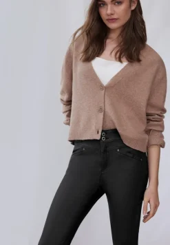 STREET ONE STUDIO Hosen*Coated Slim Fit Hose Black