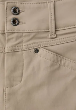 STREET ONE STUDIO Hosen*Coated Slim Fit Hose dark morn beige