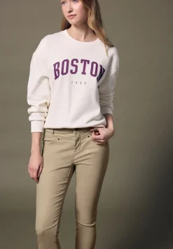 STREET ONE STUDIO Hosen*Coated Slim Fit Hose dark morn beige