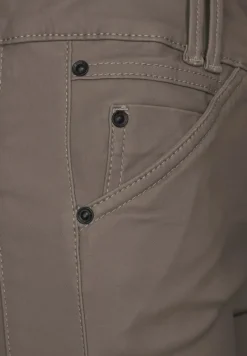 Street One Hosen*Coating Slim Fit Hose shiny sandy mocca