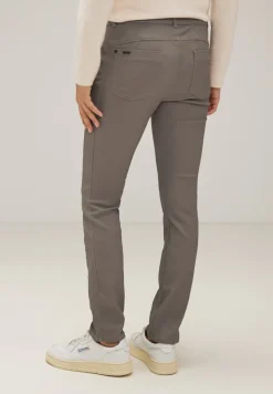 Street One Hosen*Coating Slim Fit Hose shiny sandy mocca