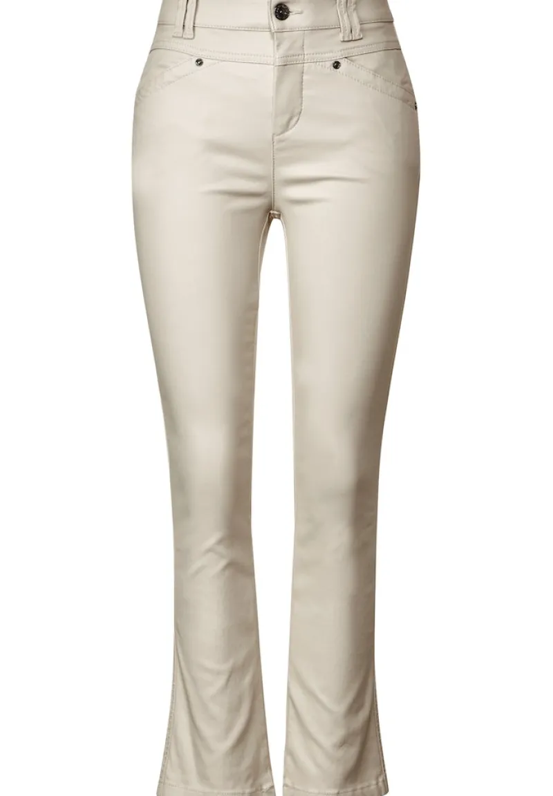 Street One Hosen*Coating Slim Fit Hose smooth sand beige