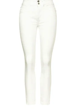 Street One Shorts*Color Slim Fit Jeans off white washed