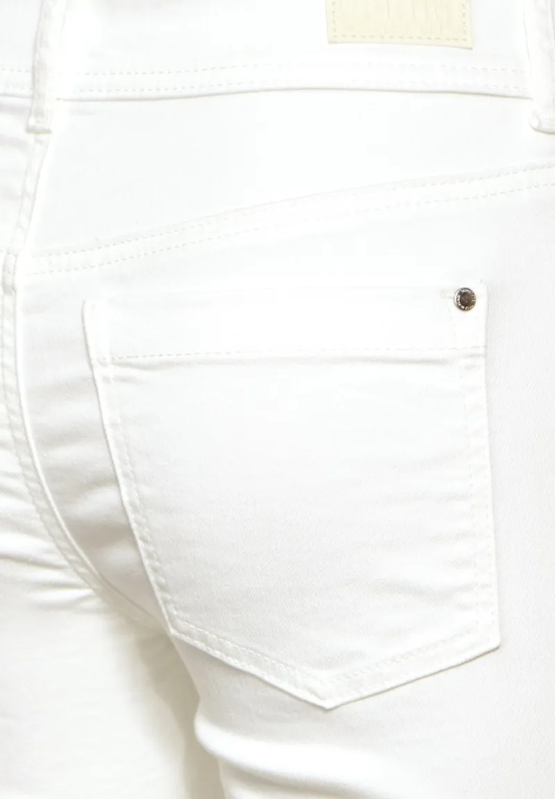 Street One Shorts*Color Slim Fit Jeans off white washed